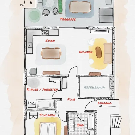Penthouse-ferienwohnung Mit Dachterrasse Wlan Smart-tv Ueberdachter Parkplatz Wallbox דירה