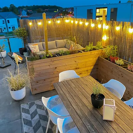 Lägenhet Penthouse-ferienwohnung Mit Dachterrasse Wlan Smart-tv Ueberdachter Parkplatz Wallbox